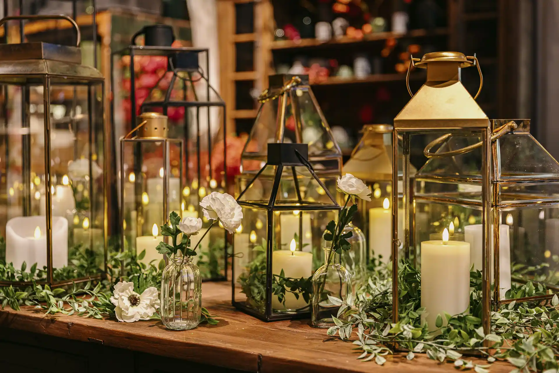 supply basics glass and lanterns